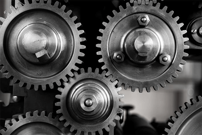 picture of gears close up